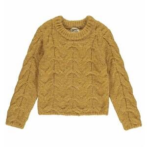 NEW VIGNETTE kid's gracie sweater in mustard